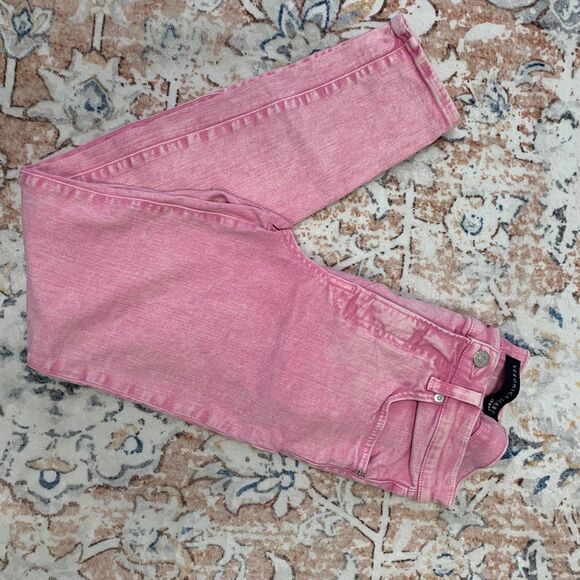 Veronica Beard Women's Kate Skinny Acid Wash Pink High Rise Jeans Barbiecore 28 - Picture 4 of 11